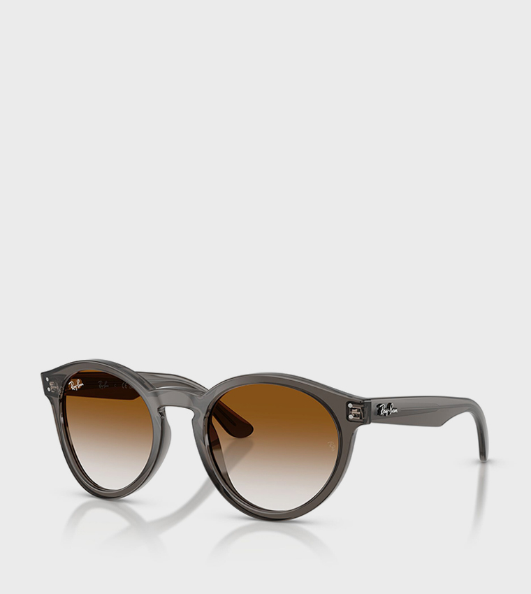 Phantos Full Rim High Bridge Round Sunglasses