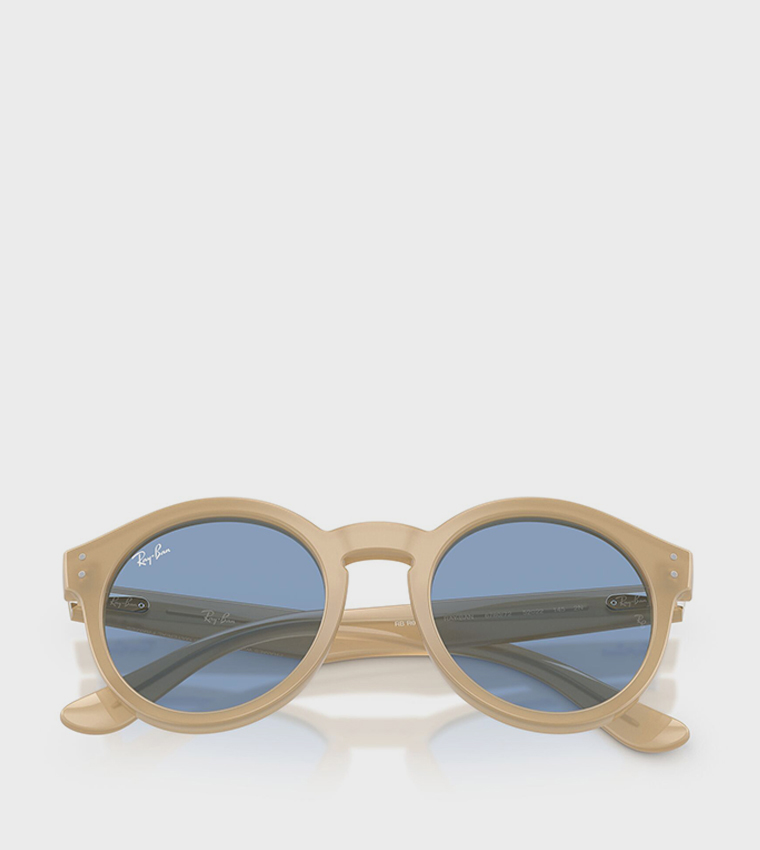 Phantos Full Rim High Bridge Round Sunglasses