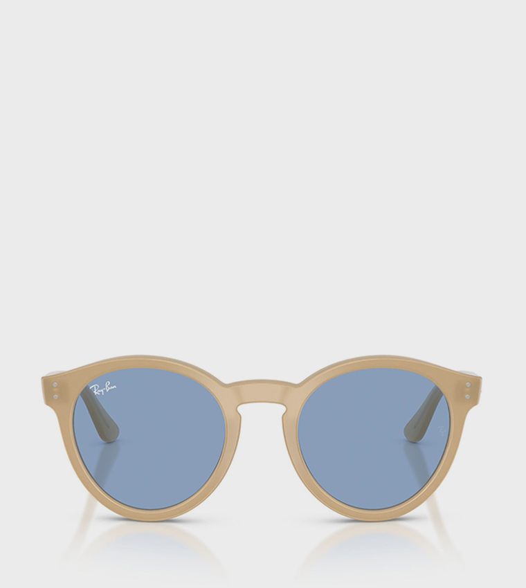 Phantos Full Rim High Bridge Round Sunglasses