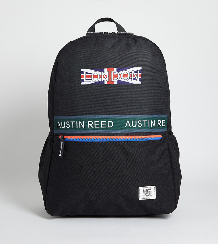 Buy Austin Reed 3 Piece Logo Detail Backpack Set In Black 6thStreet UAE