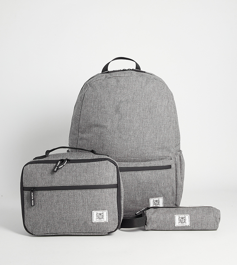 3-Piece Logo Detail Backpack Set