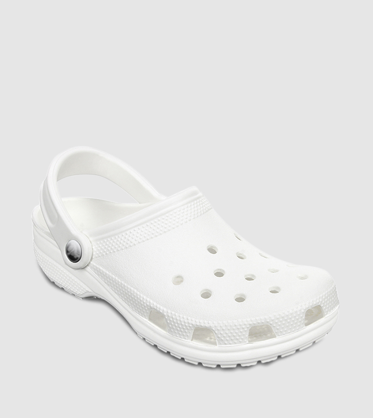 all white crocs