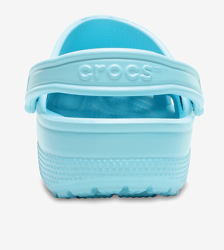 Classic Sling Back Closure Round Toe Clogs - Light Blue