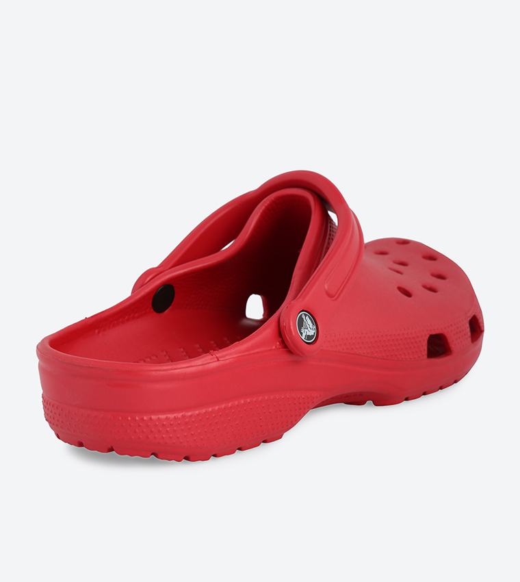 all red crocs