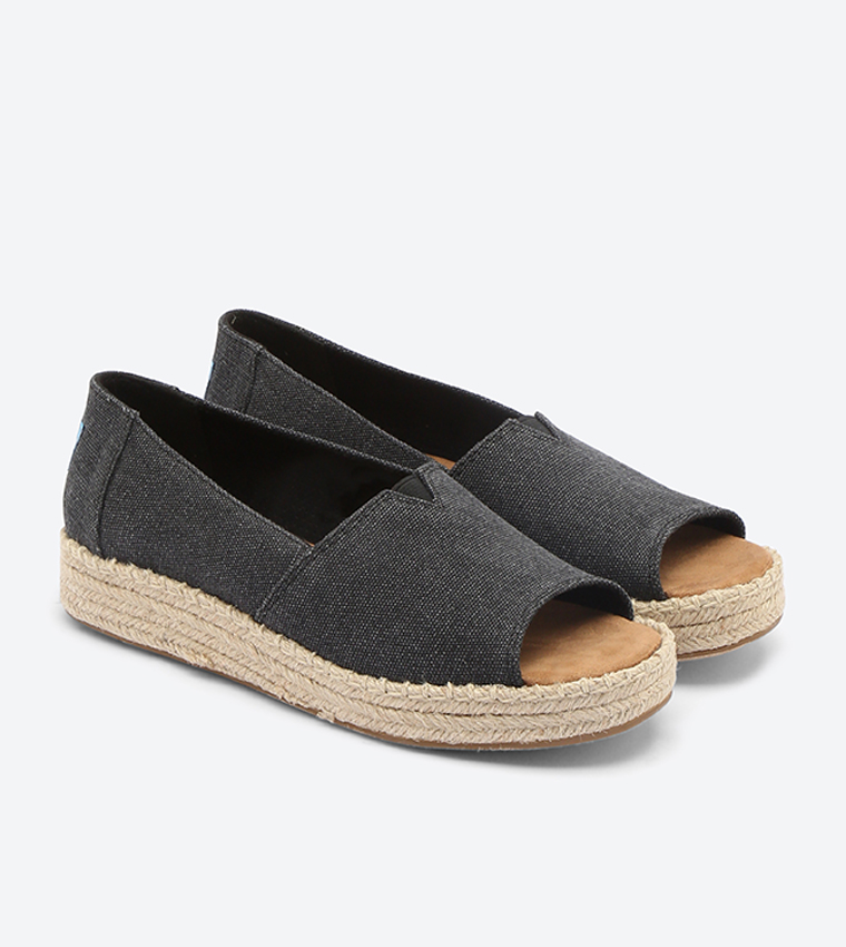 Open toe 2025 toms espadrilles