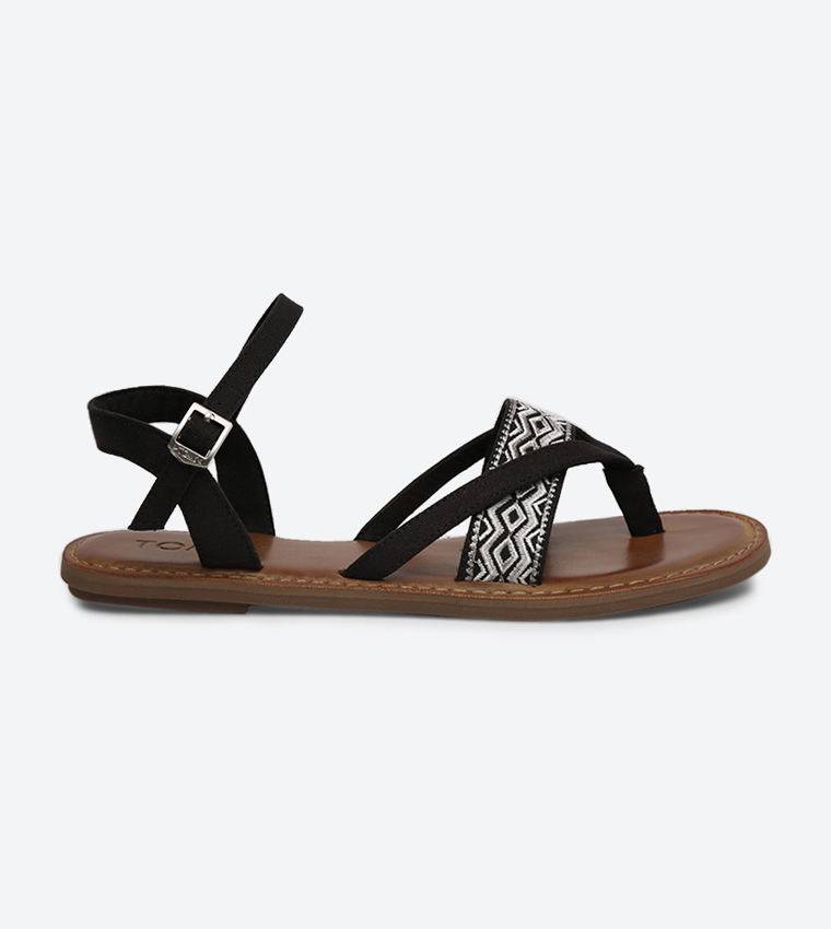 Toms lexie sandals fashion black leather