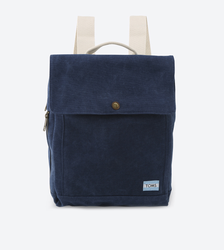 Buy Toms Trekker Canvas Backpack Navy In Navy 6thStreet Qatar