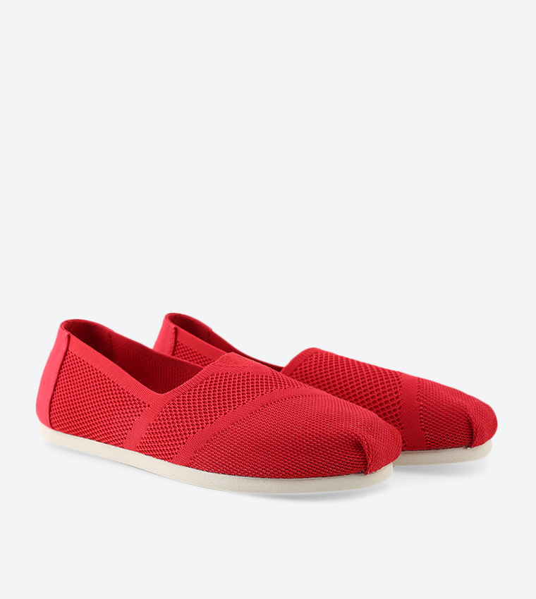 Buy Toms Women's Knit Classics Slip Ons Red In Red | 6thStreet UAE