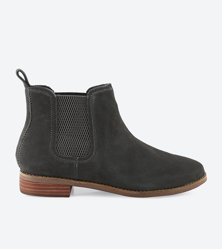 Toms black suede sales women's ella booties