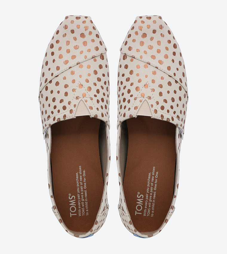 Rose fashion gold dot toms