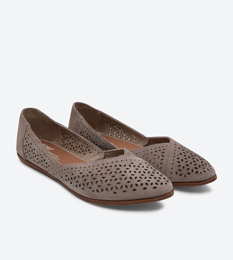 Toms jutti sales flats taupe