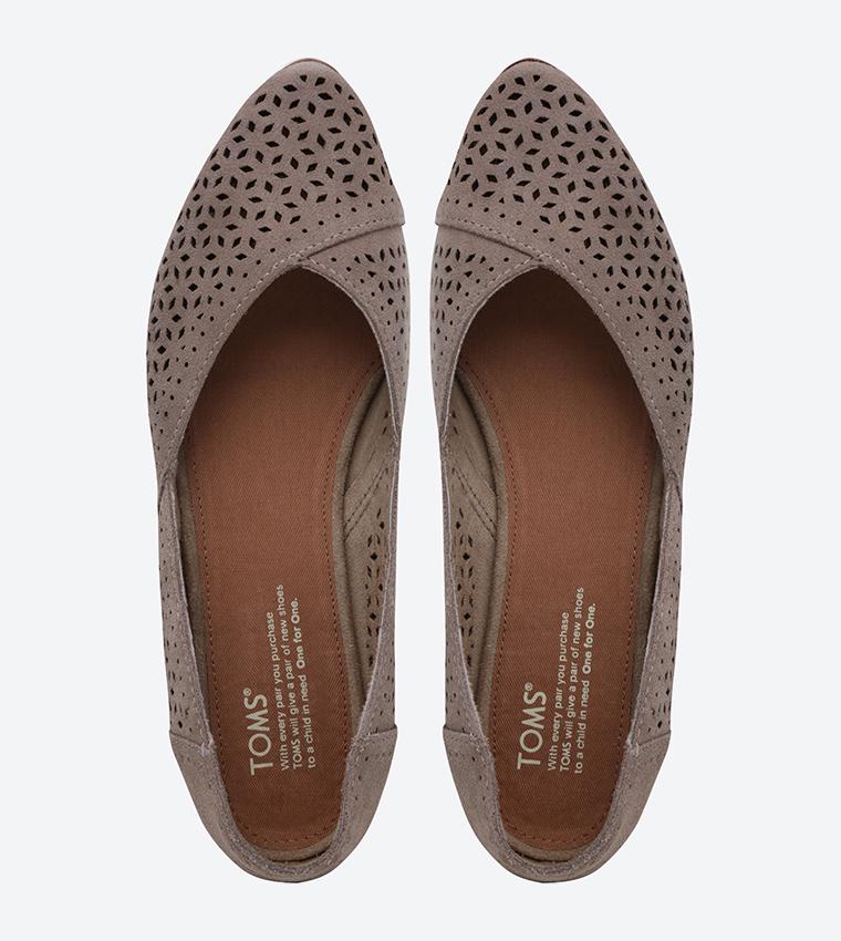 Toms jutti clearance taupe