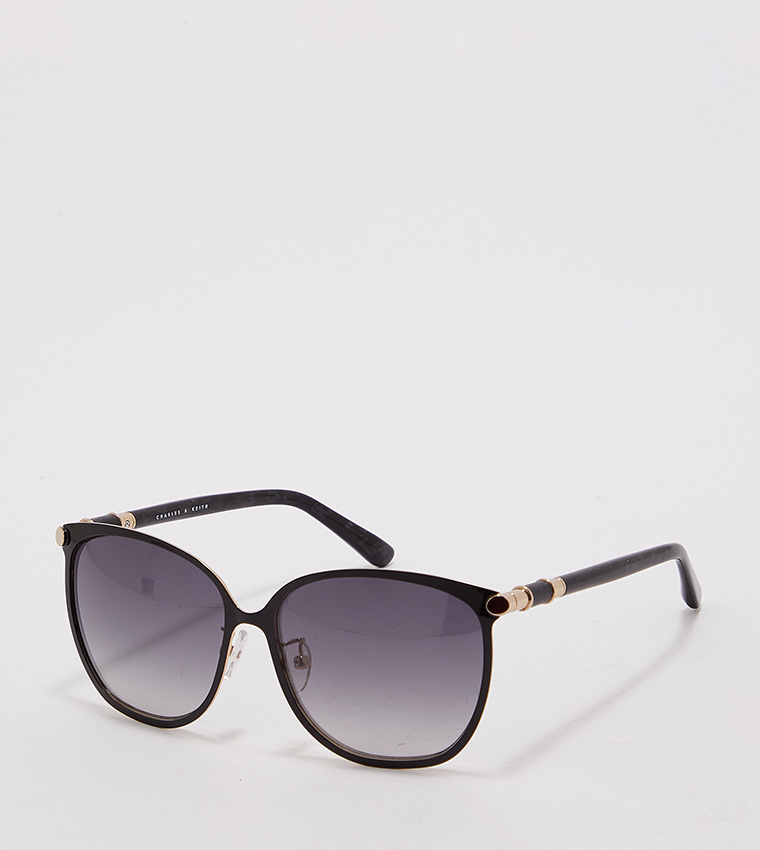 Buy Charles Keith Oversized Sunglass In Black 6thStreet Qatar