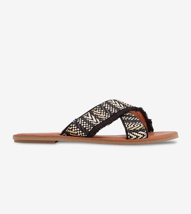 Toms black geometric hot sale women's viv sandals