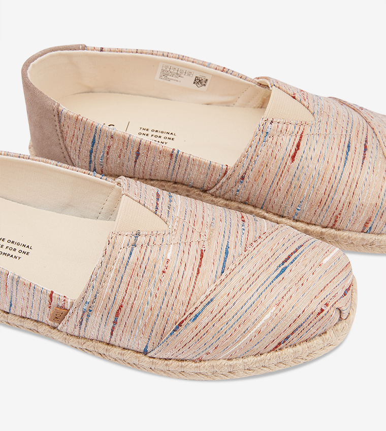 Birch metallic slub stripe best sale women's espadrilles