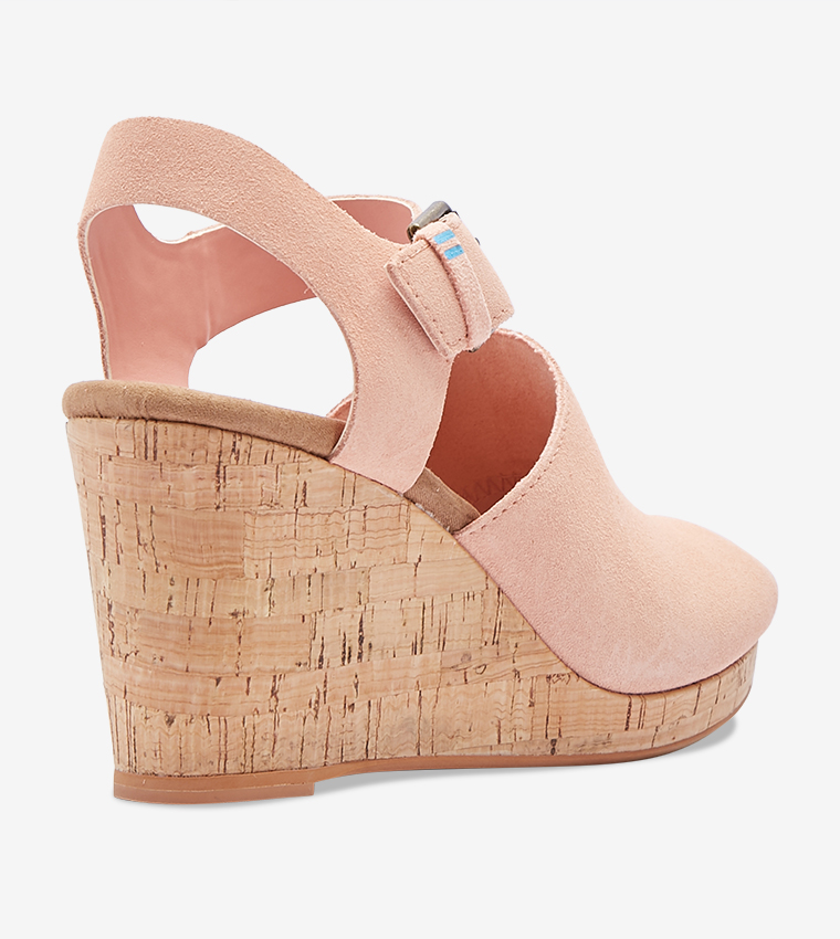 Toms on sale coral wedges