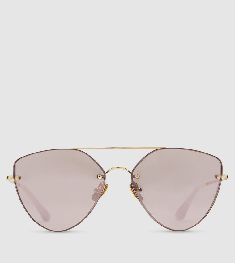 Buy Toms Solana Cat Eye Sunglasses In Gold | 6thstreet Kuwait display picture 1