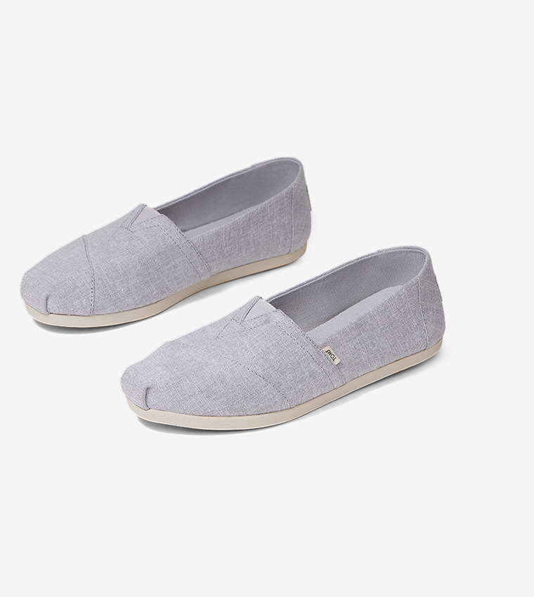 Drizzle grey slub chambray sales women's espadrilles