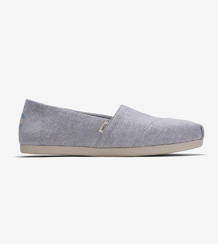 Drizzle grey slub chambray sales women's espadrilles