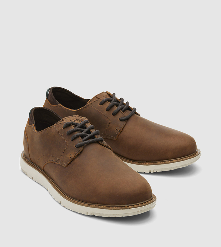 Buy Toms Navi Oxford Platform Casual Shoes In Brown | 6thStreet UAE