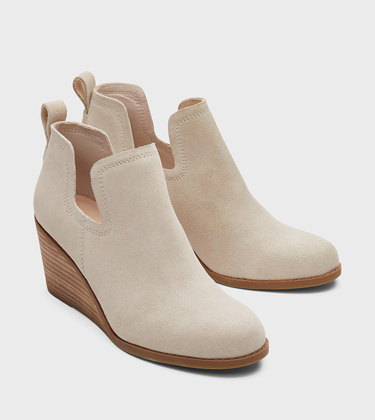 Toms wedge hot sale ankle boots