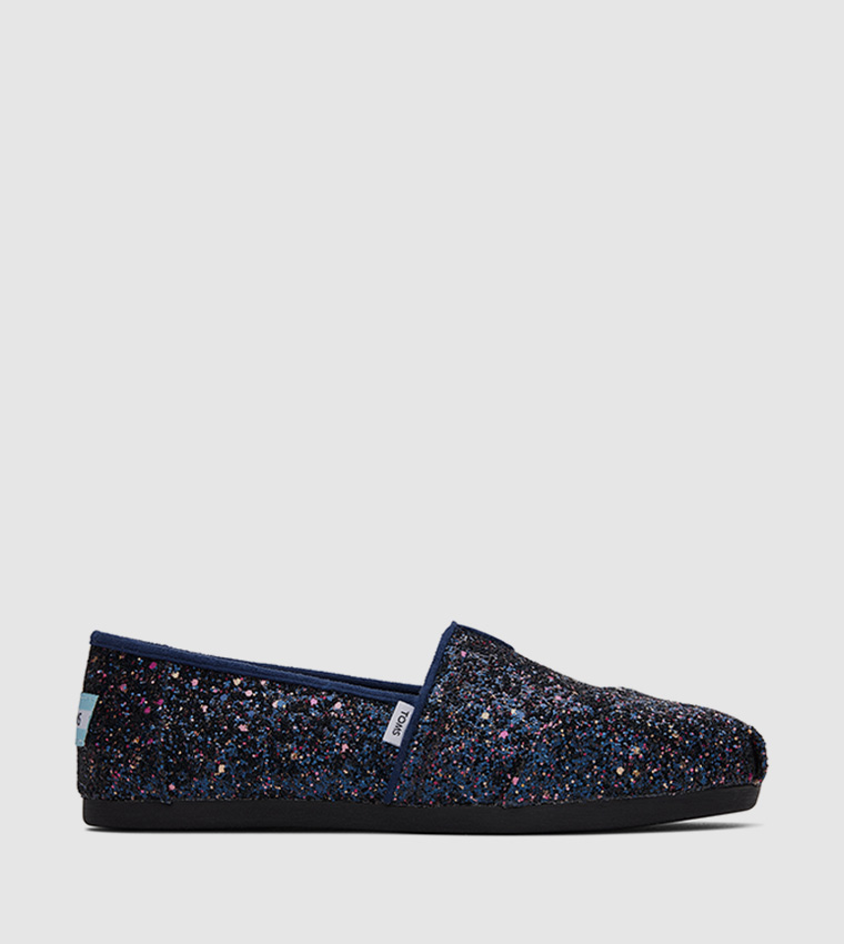 Navy store glitter toms