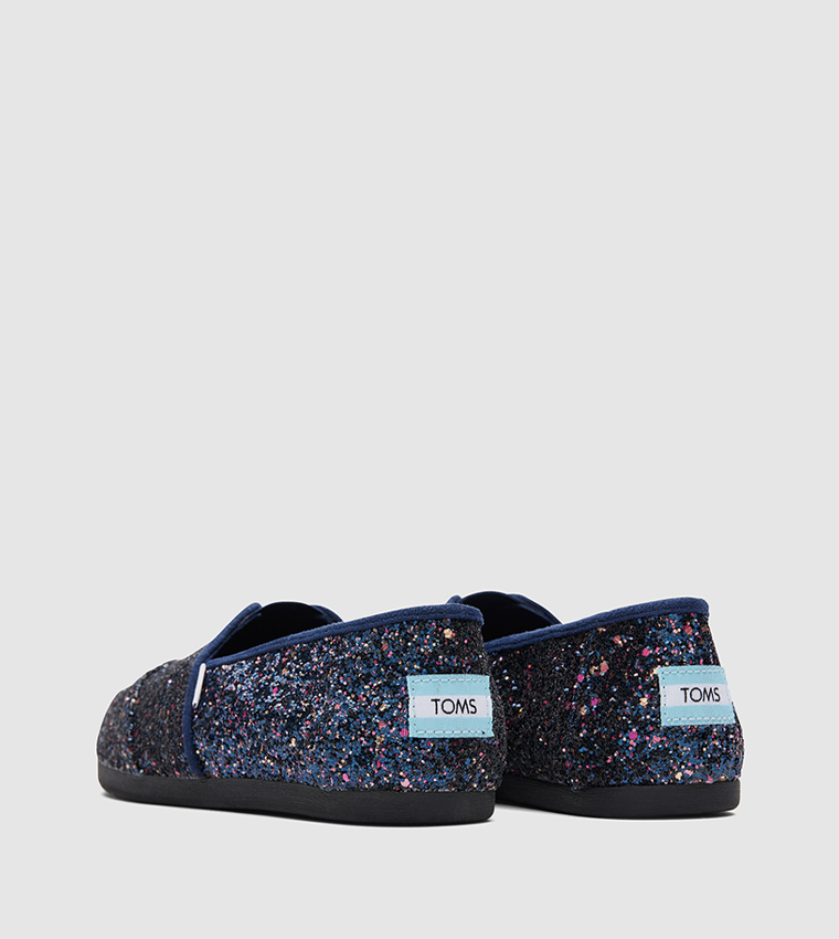 Navy sale glitter toms