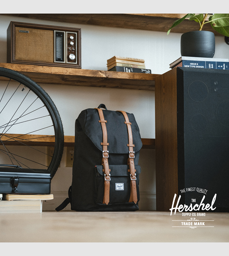 Buy Herschel Little America Mid Volume Backpack In Black