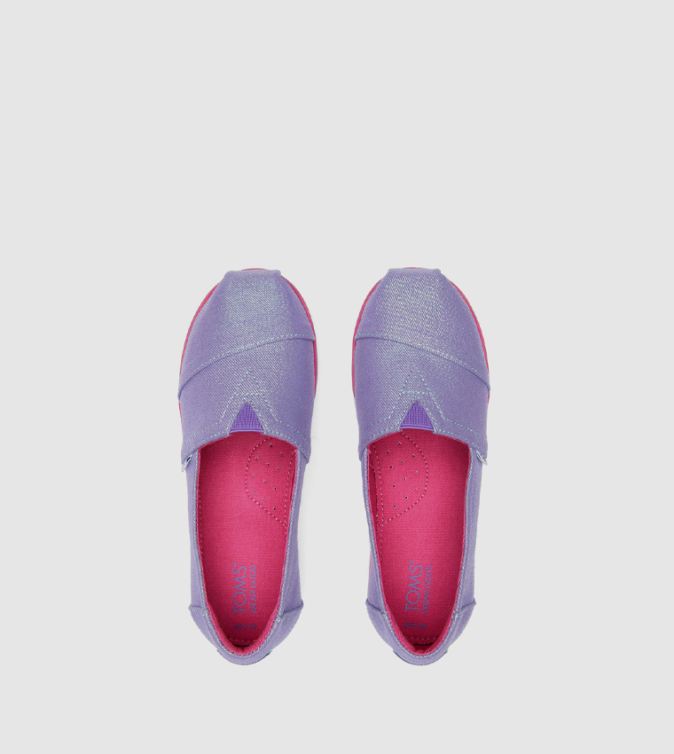 ALP Glimmer Twill Platform Slip-On Shoes