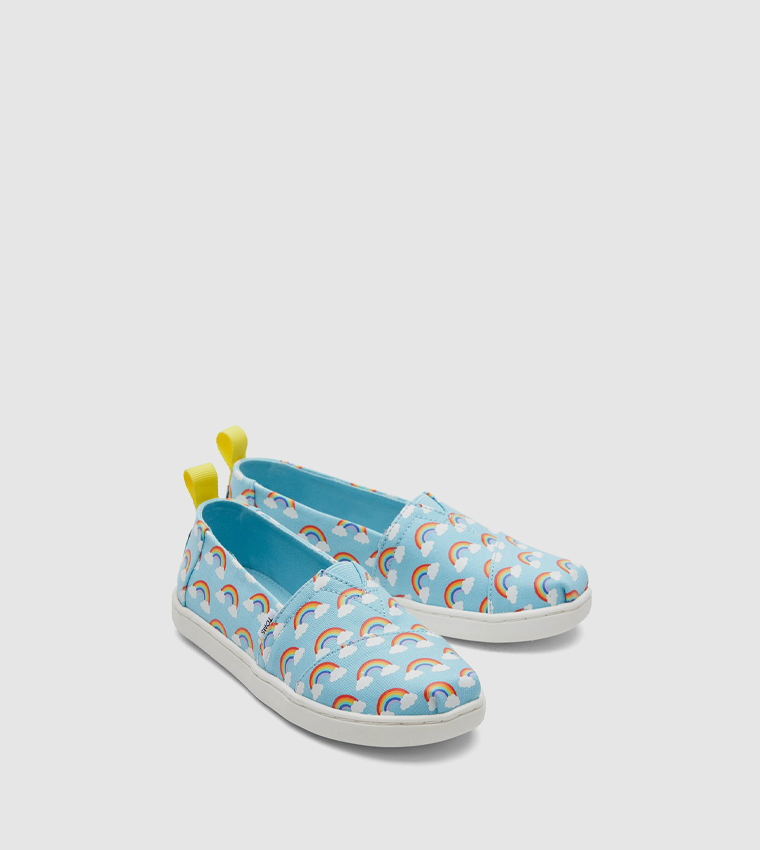 ALPARGATA Rainbow Printed Slip-On Shoes