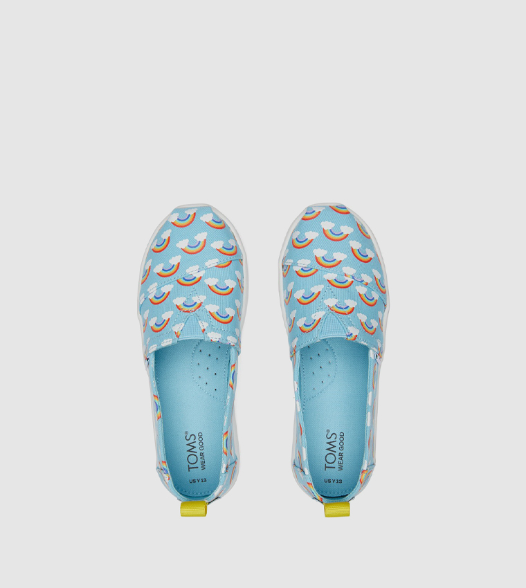 ALPARGATA Rainbow Printed Slip-On Shoes