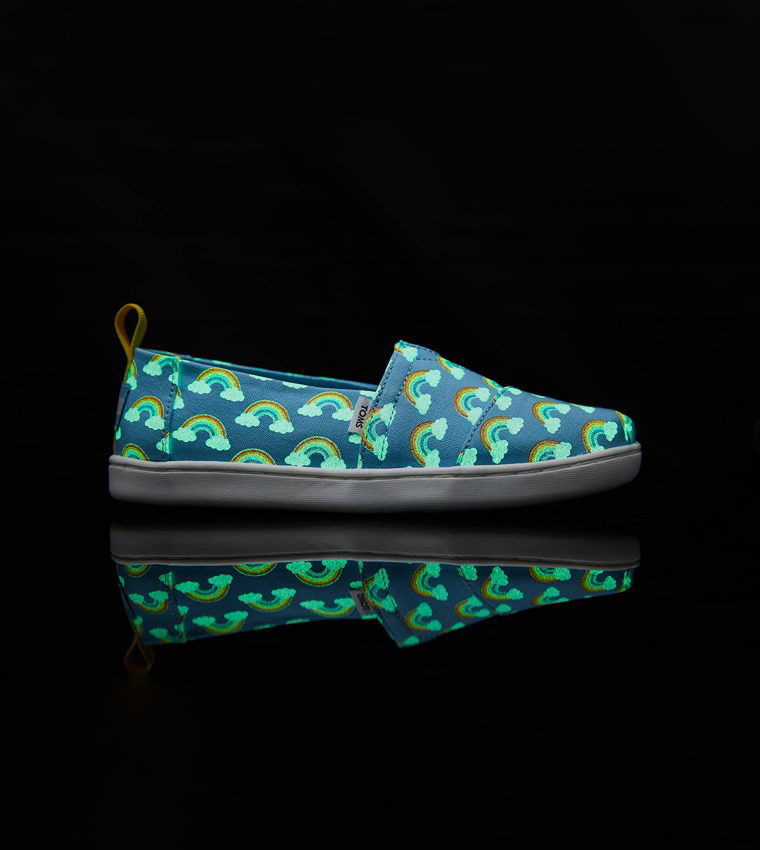 ALPARGATA Rainbow Printed Slip-On Shoes