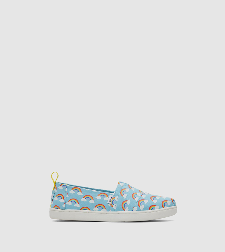 ALPARGATA Rainbow Printed Slip-On Shoes