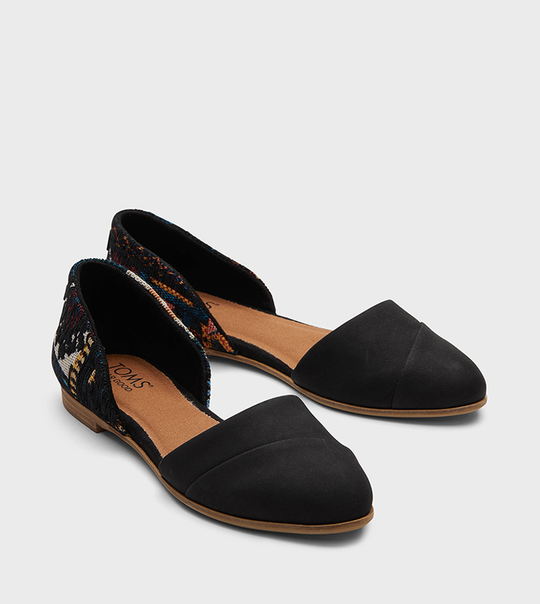 Toms jutti deals flats black