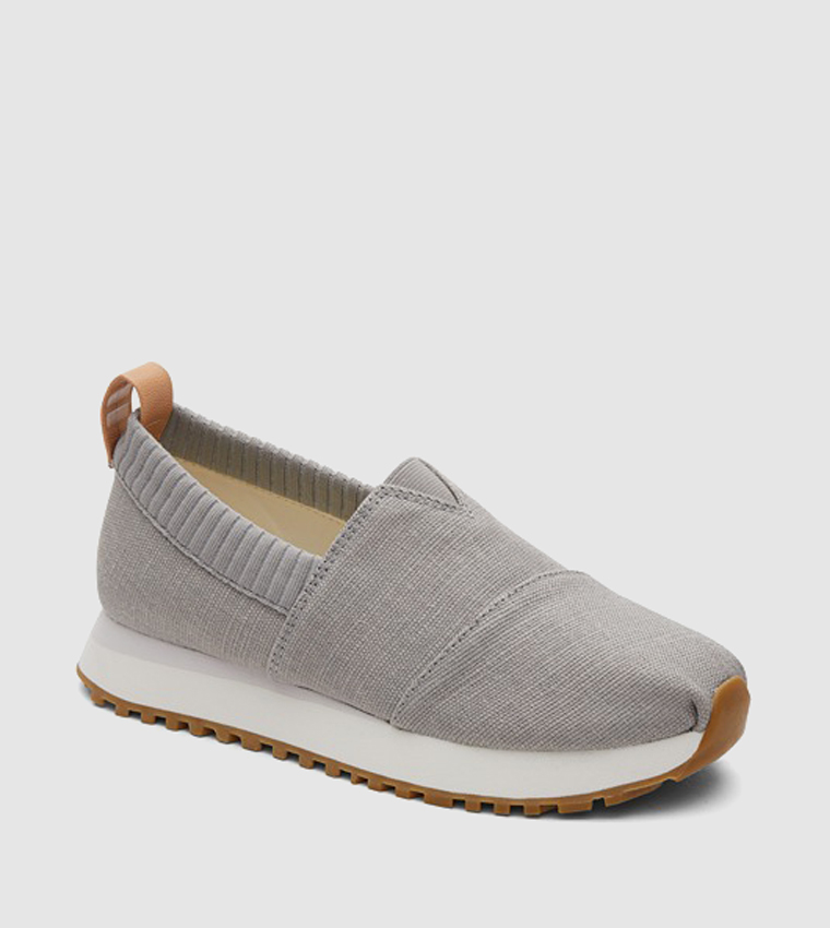 Buy Toms RESIDENT Heritage Canvas Slip On Shoes In Grey 6thStreet Qatar