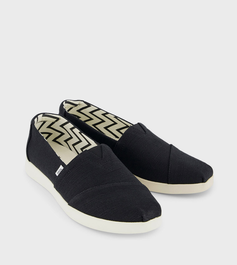 ALPARGATA PLUS Logo Label Slip-On Shoes