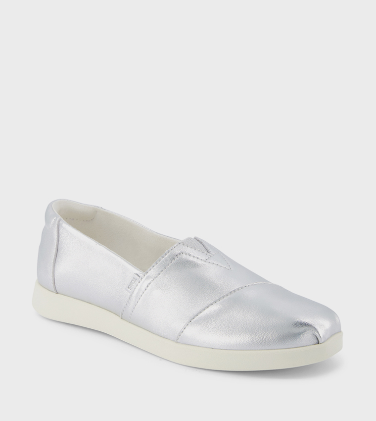 ALPARGATA PLUS Metallic Slip-On Shoes