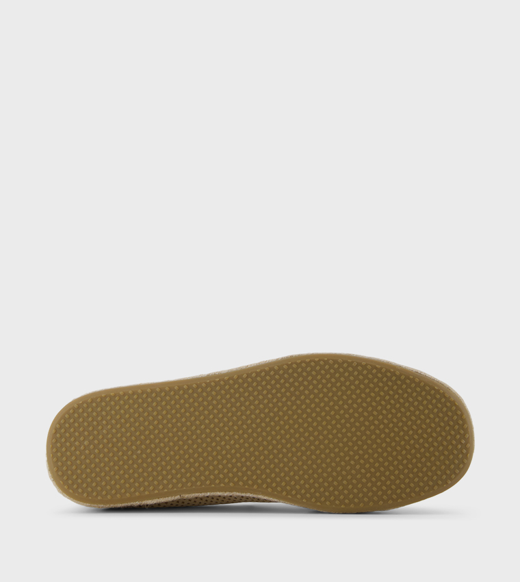 Diamond Perforated Suede Espadrilles