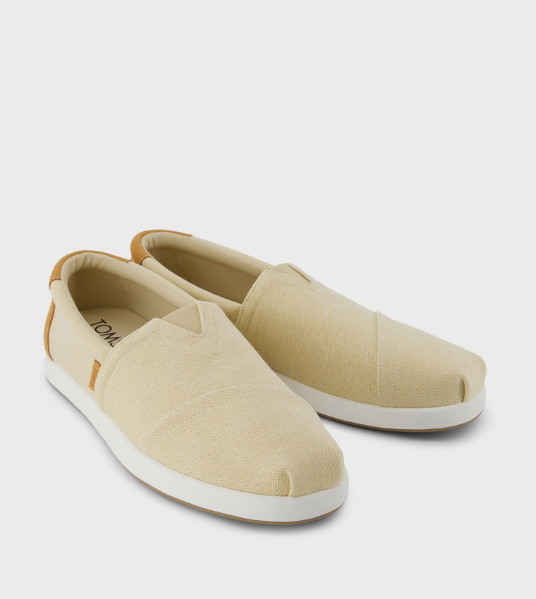 ALP FWD Herringbone Patterned Slip-On Shoes