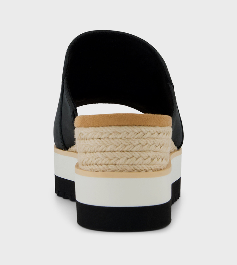 DIANA Open Toe Espadrille Wedges