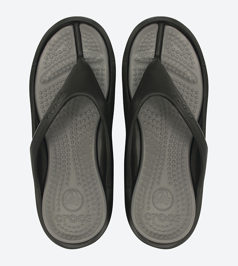 Buy Crocs Athens Flip Flops Grey In Grey | 6thStreet Saudi Arabia