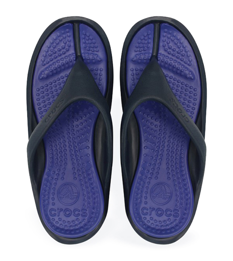 Buy Crocs Athens Flip Flops Navy In Navy | 6thStreet Oman