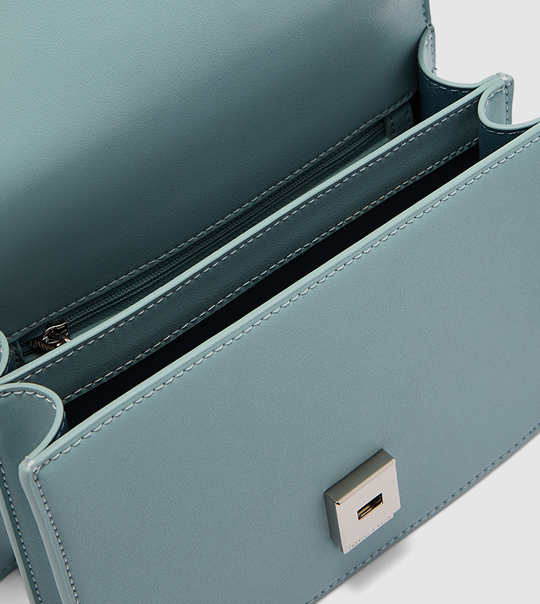 Buy Charles & Keith Cross Body Bag Teal In Blue 6thStreet Qatar