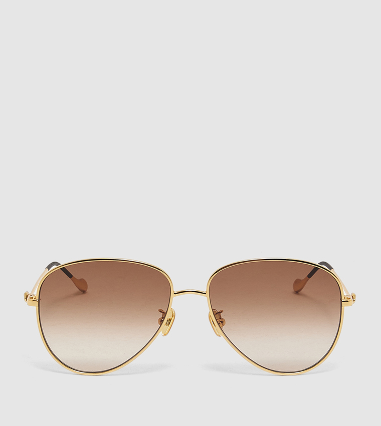 Full Rim Aviator Sunglasses