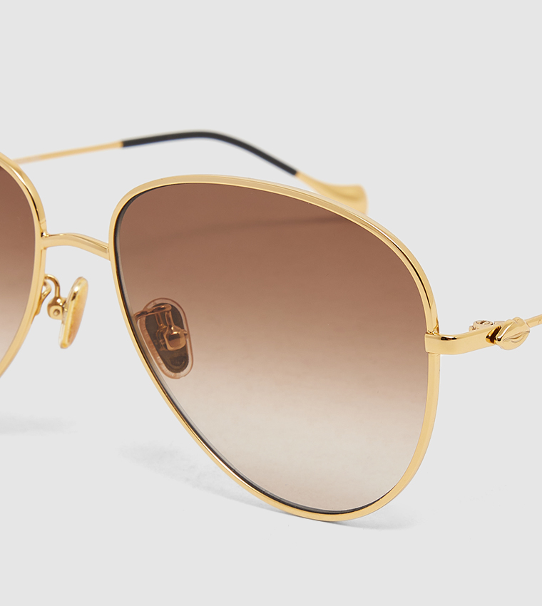 Full Rim Aviator Sunglasses