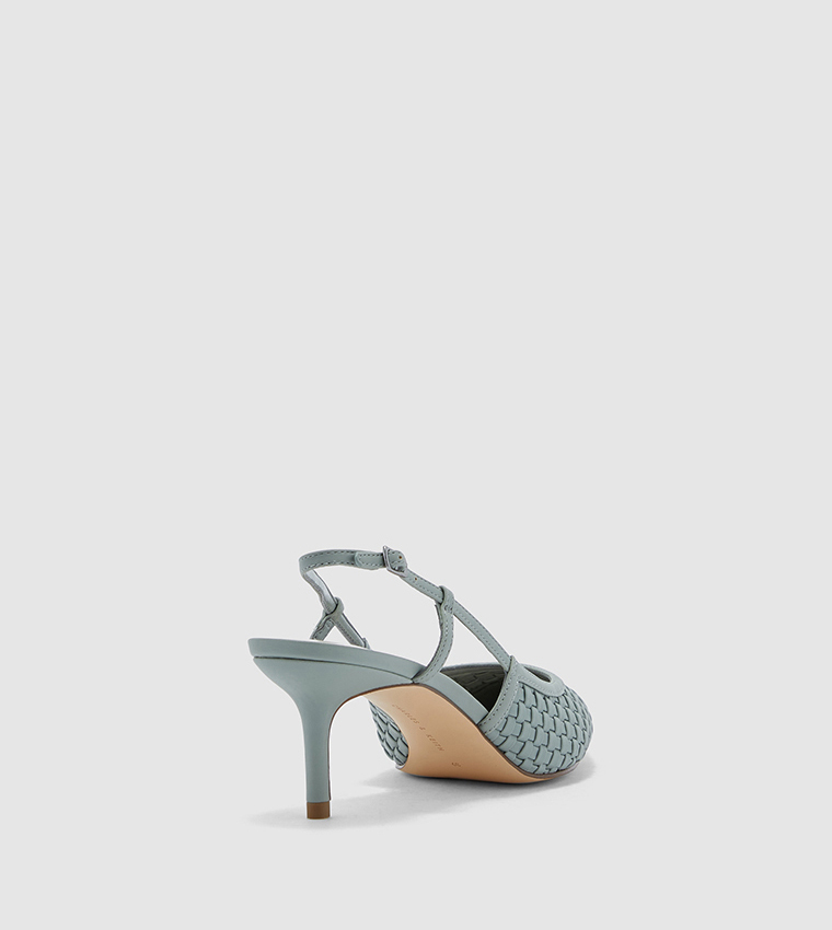 Woven Slingback Court Shoes