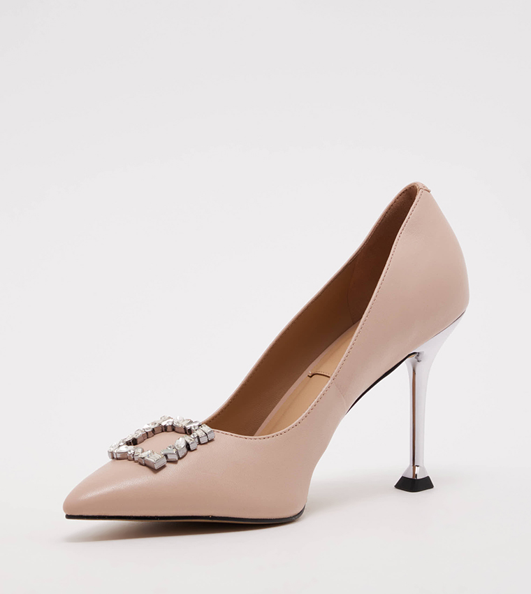 Accessory Detail Sculptural Stiletto Pumps