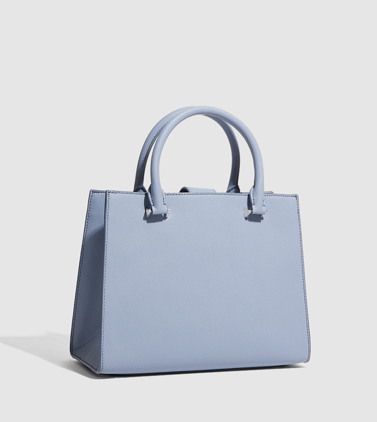 Light blue satchel handbag best sale