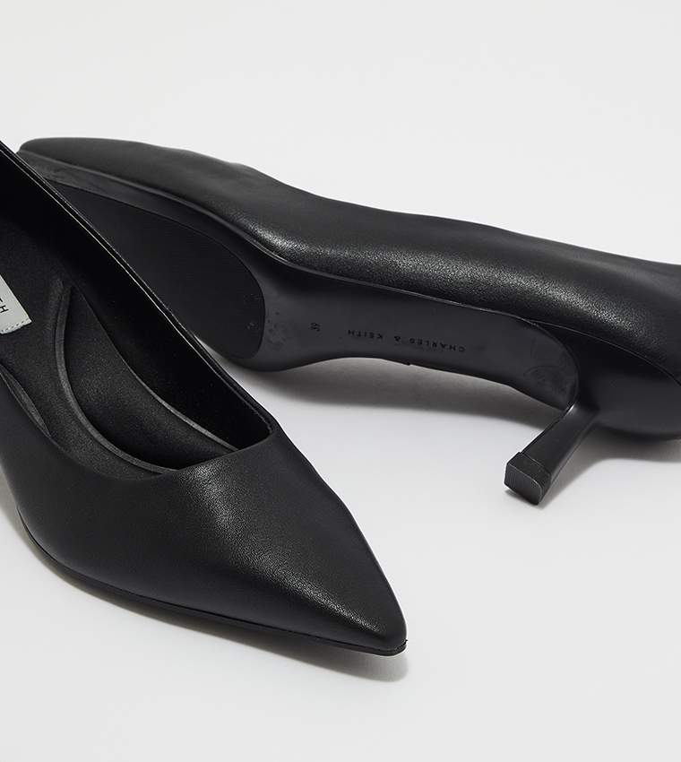 Pointed Kitten Heel Pumps