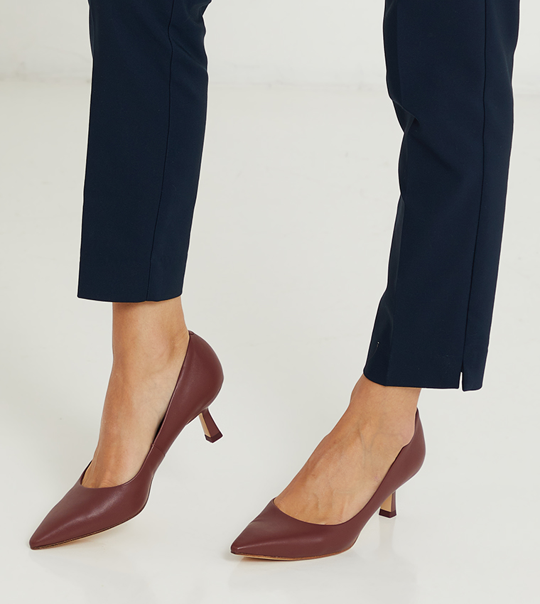 Pointed Kitten Heel Pumps